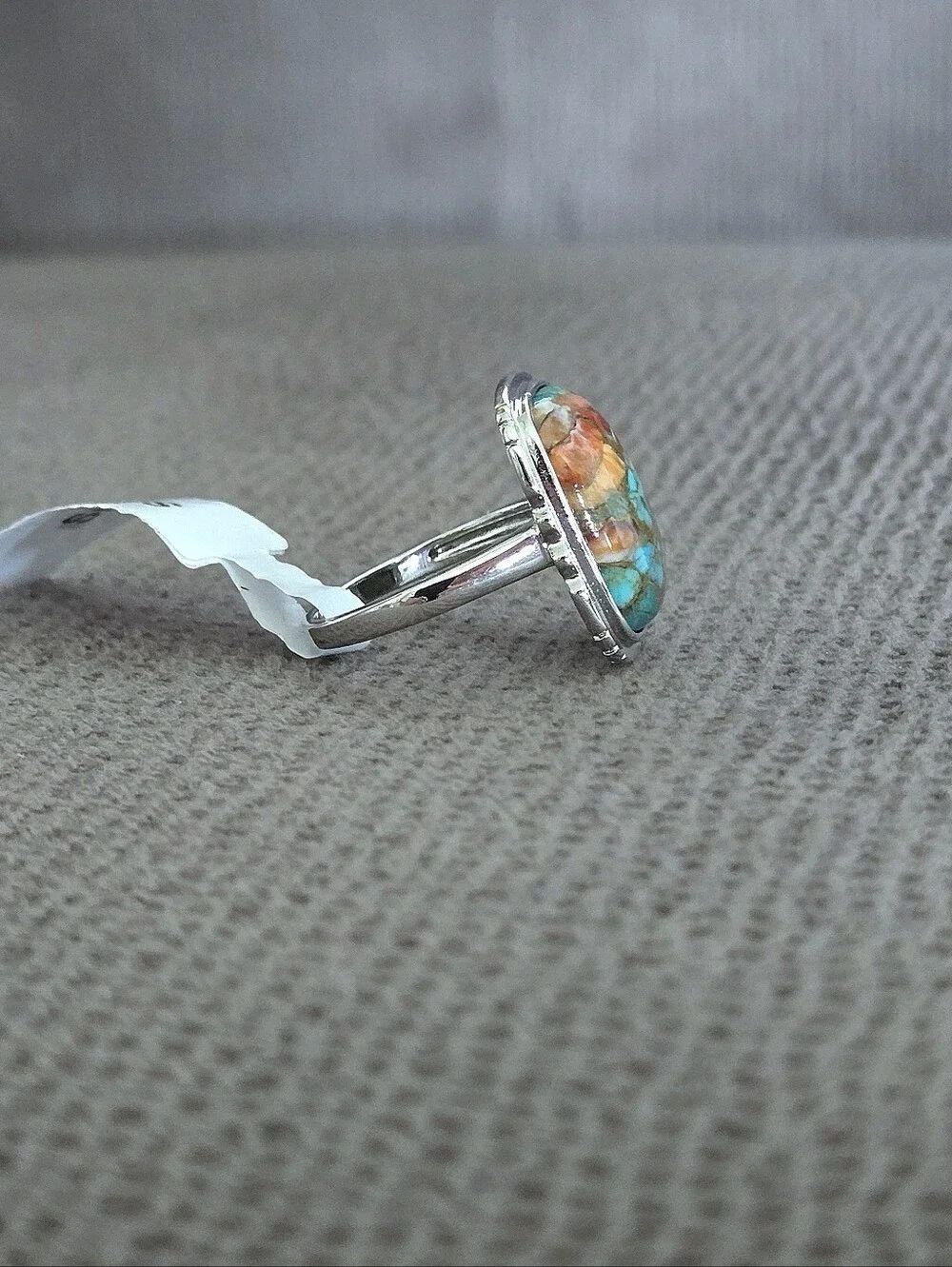 Gemolio Rectangular Oyster🦪 Turquoise🩵 Ring💍 - NWT - Picture 14 of 16